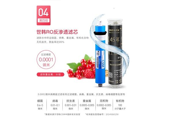 世韩80G家用机反渗透膜-RO膜